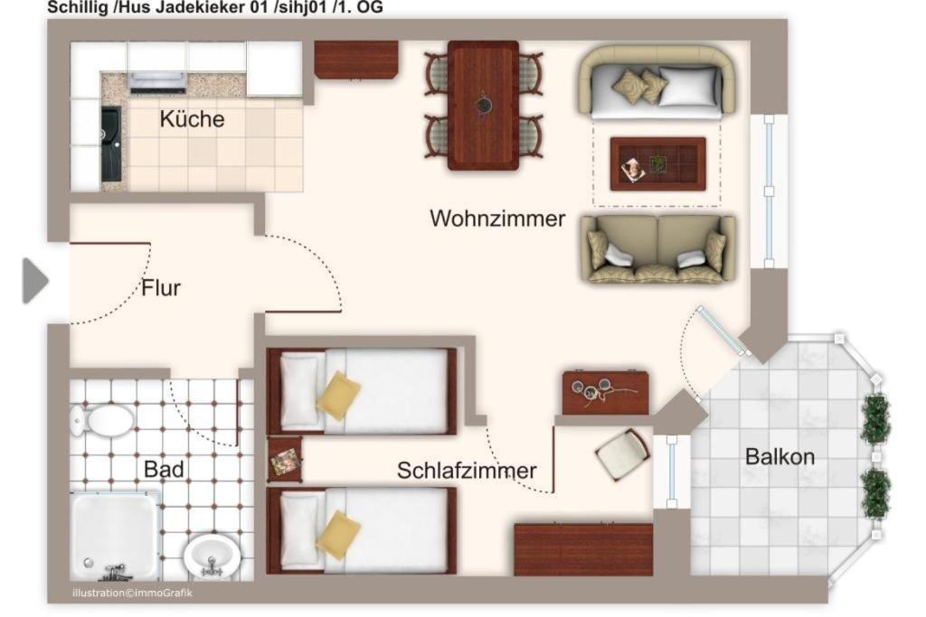 Hus Jadekieker Hus Jadekieker 01 Daire Schillig Dış mekan fotoğraf